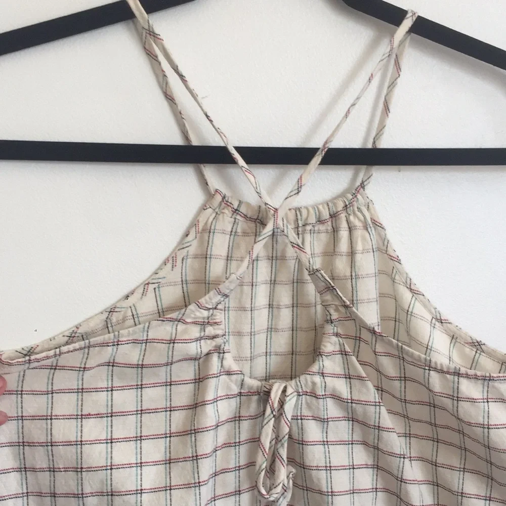 Madewell Plaid Tieback Halter Tank - Picture 6 of 6
